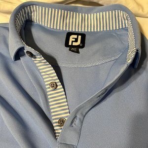EUC FootJoy Men’s S/S GOLF SHIRT. Light Blue. Very Sharp. LARGE. $30